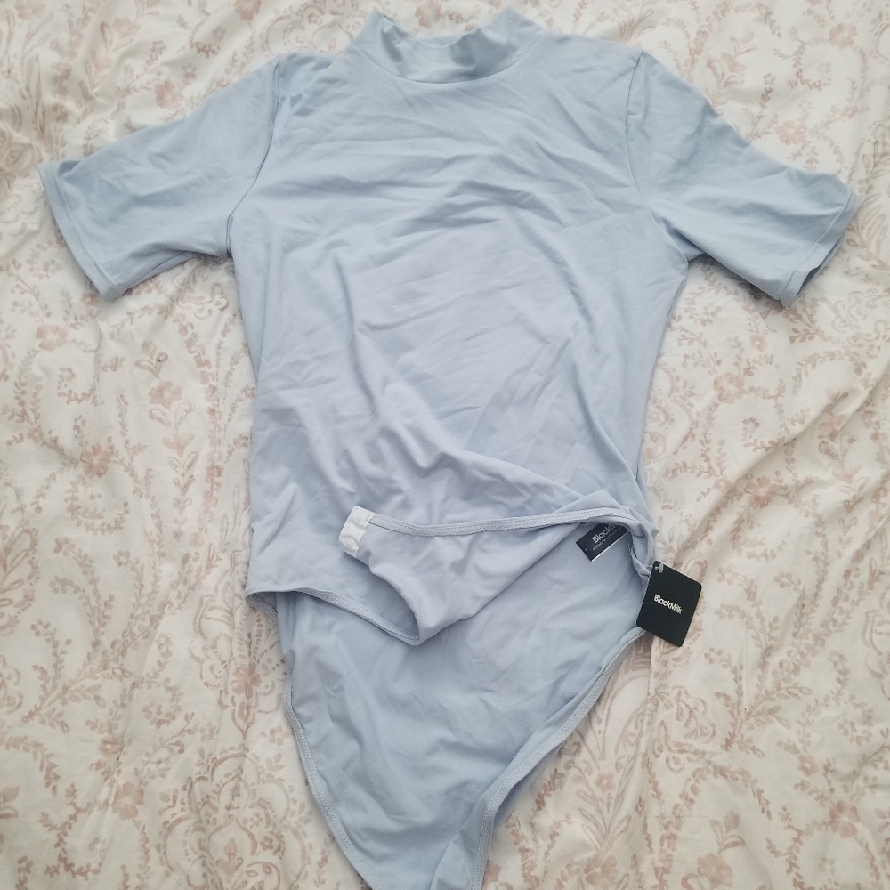 BlackMilk Lilac Short sleeve bodysuit NWT